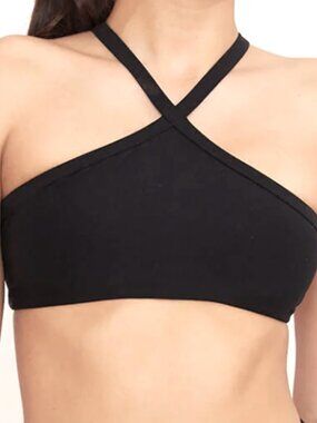 New Wolven Black Onyx Pyramid Yoga Top Bra Women's Size XL Extra Large